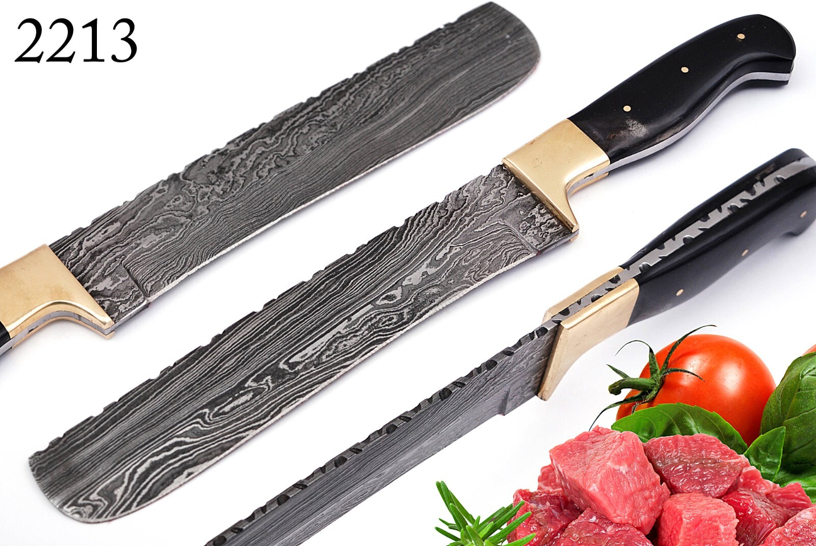 Handmade Japanese Bunka Kitchen Knife Hand Forged Damascus Steel Chef Knife x-18 gallery