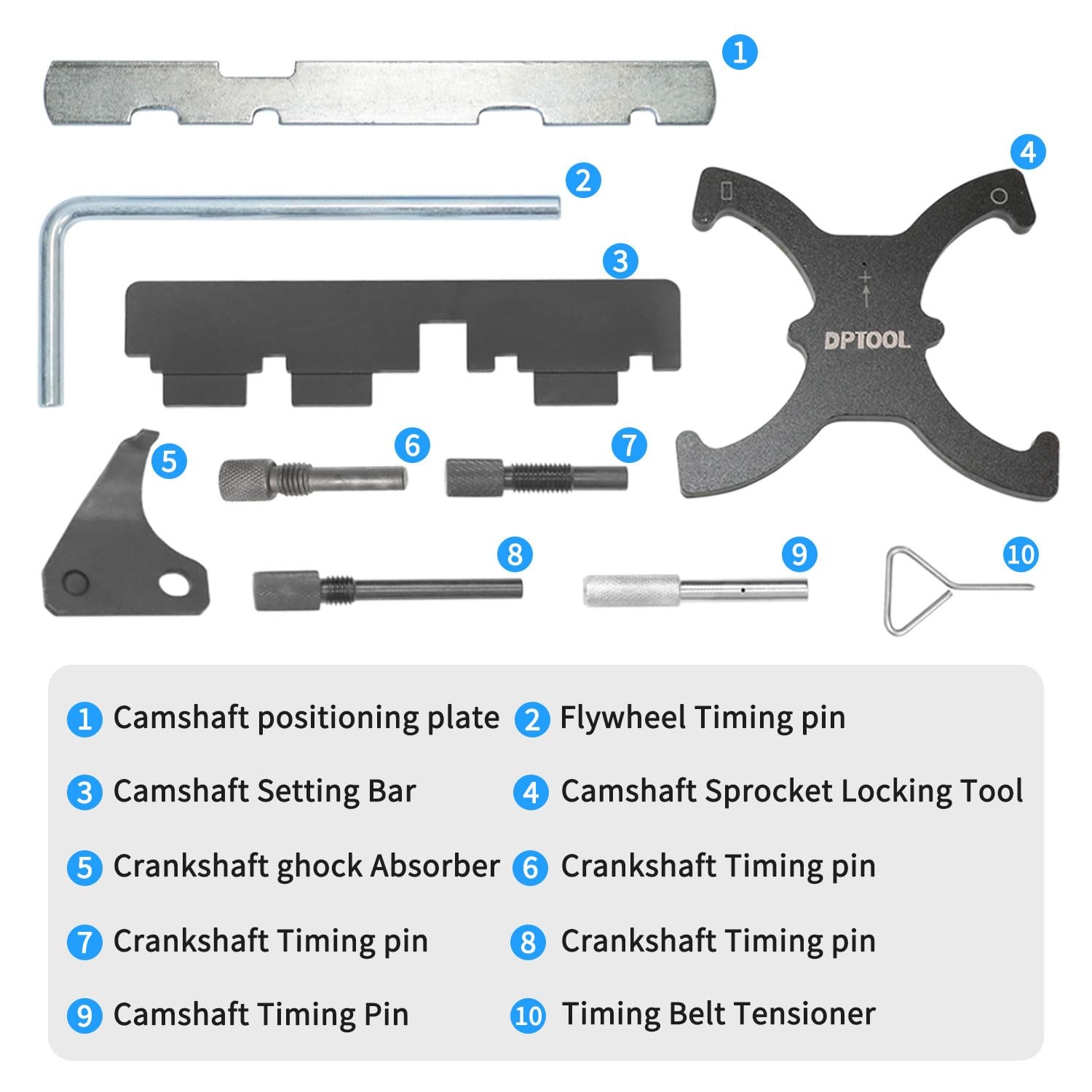 Camshaft Timing Locking Tool Kit Compatible with Ford fusion Escape 10PCS gallery