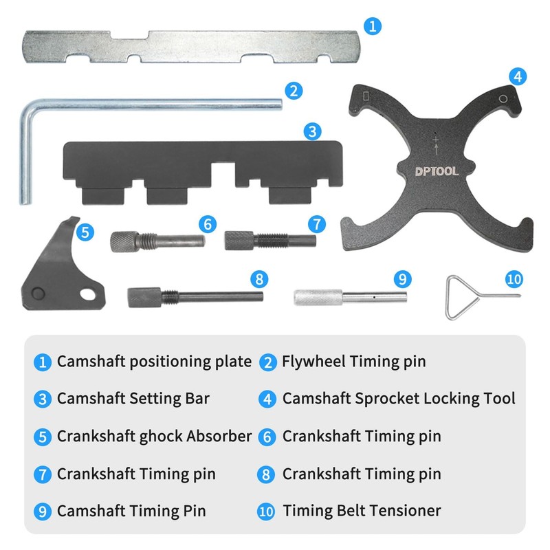 Camshaft Timing Locking Tool Kit Compatible with Ford fusion Escape 10PCS gallery