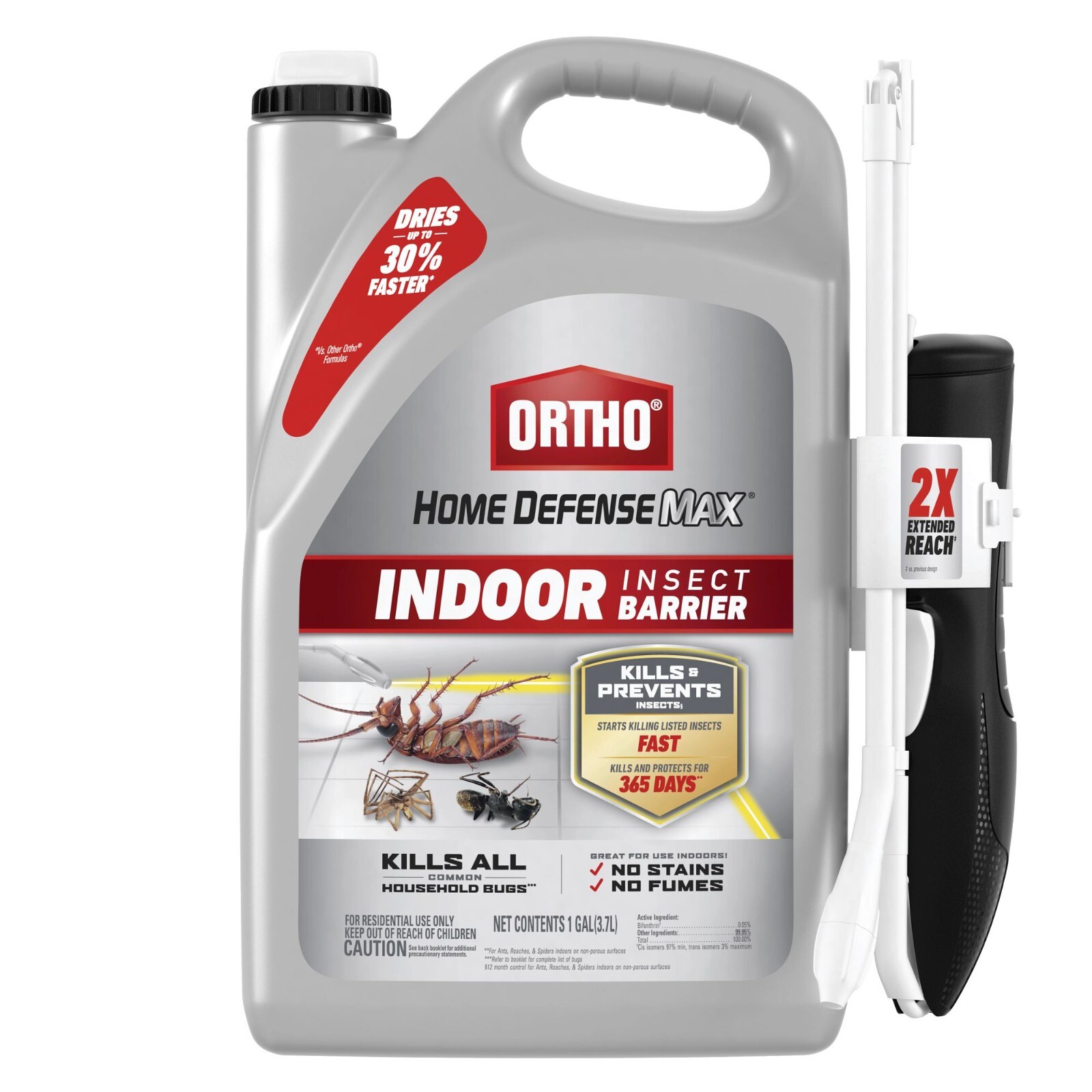 Ortho Home Defense Max Indoor Insect Barrier, Extended Reach Comfort Wand, 1 gal gallery