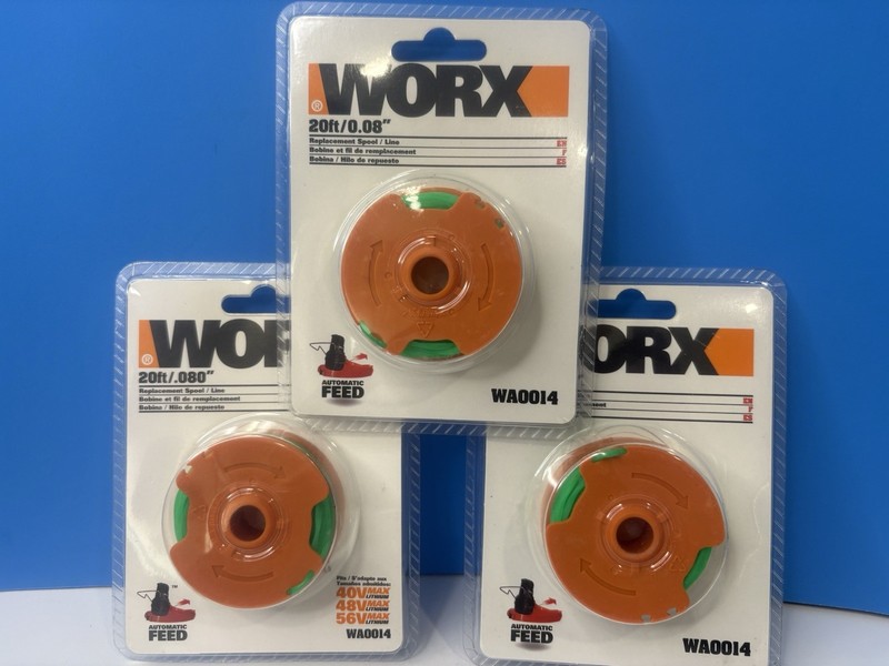 3x MIP Authentic Worx Replacement Spool/Line, WA0014, 20ft/.080" free ship gallery
