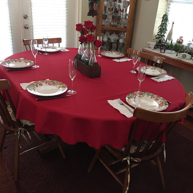 Oval Tablecloths, All Oval Tablecloth Sizes, 74 Colors gallery