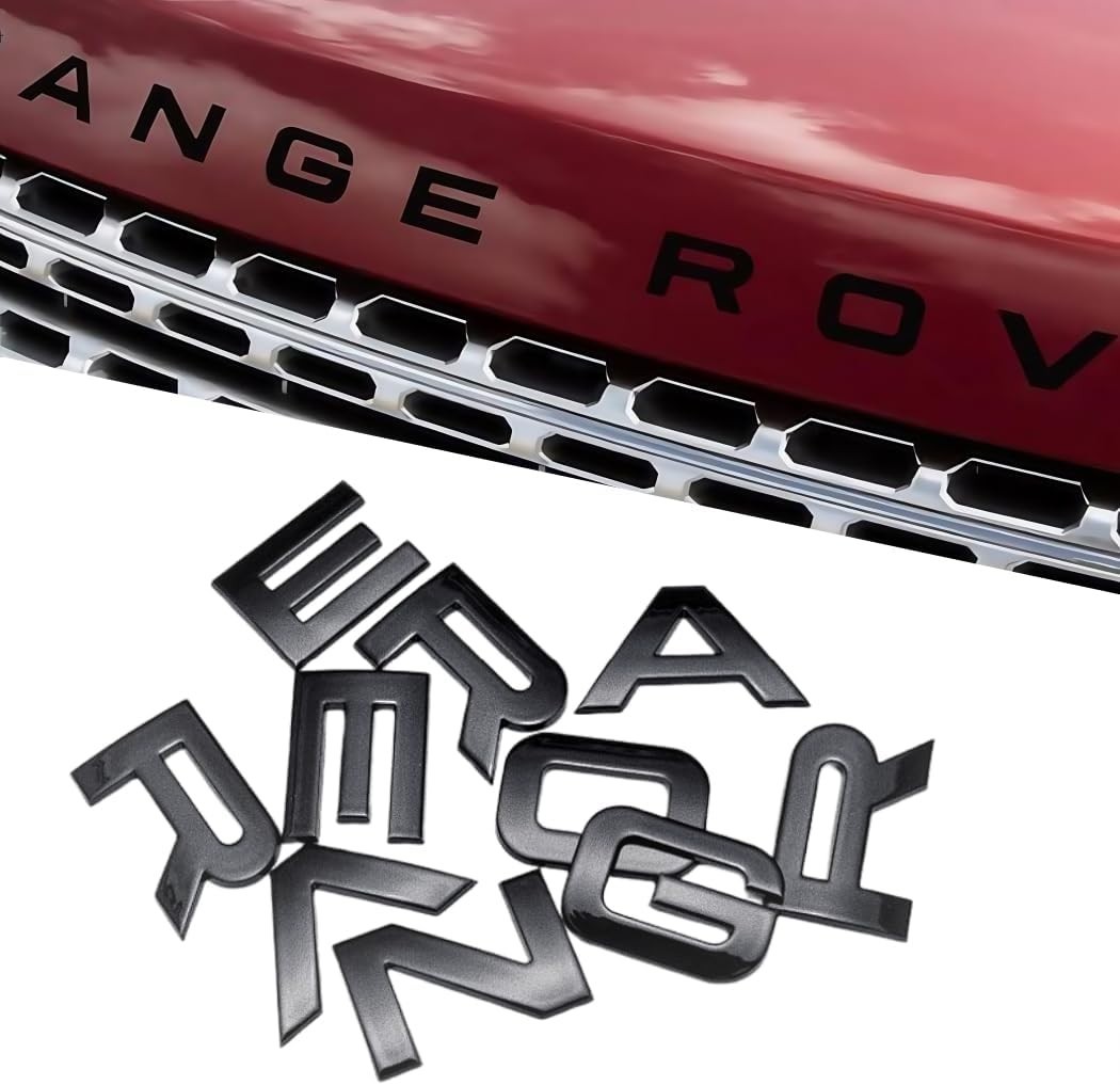Matte Black Car Emblem Badge Front Hood Rear Trunk Lid ABS Replacement gallery