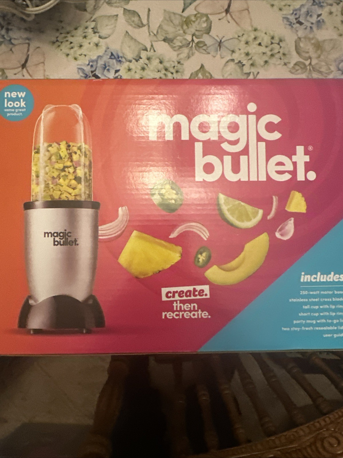 Magic Bullet Blender 250-Watt Motor Base - Silver / Black - NEW - UNOPENED. U16 gallery