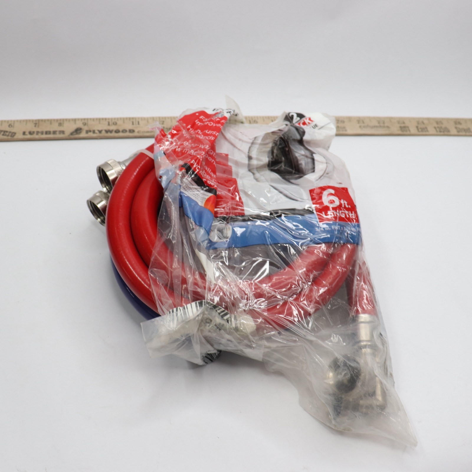 (2-Pk) Homewerks Washing Machine Supply Hose Red/Blue 6 Ft HRBFIL07B gallery