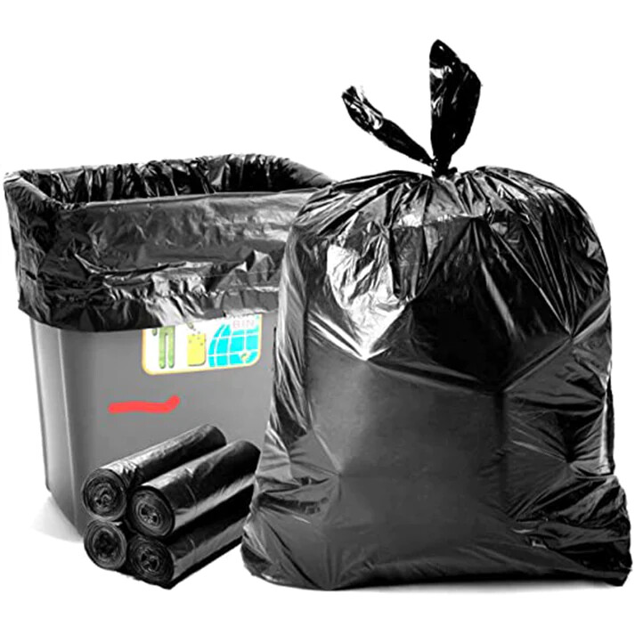 Nicole Home Collection, 30 Gallon, Drawstring Large Trash Bags, Black, 50 Count gallery