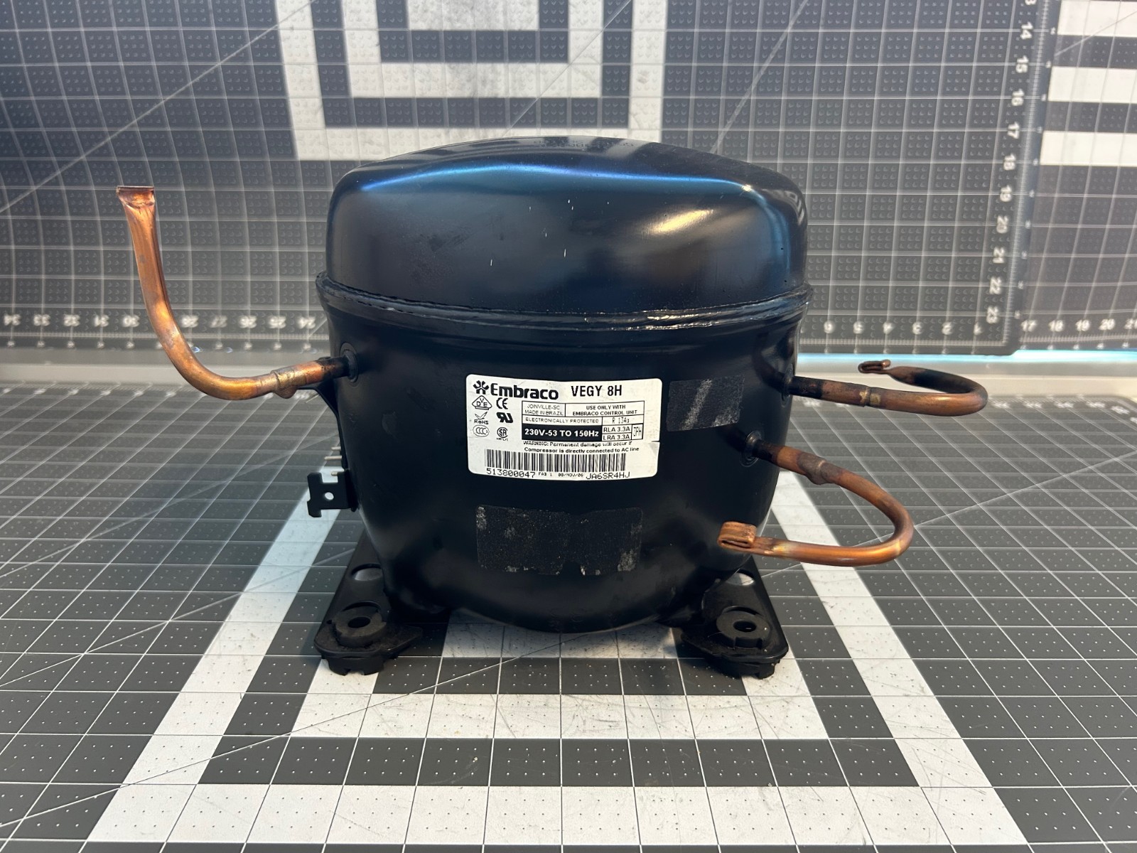 Whirlpool Viking Refrigerator Compressor VEGY 8H W10841139 G5097976 WR87X10111 gallery