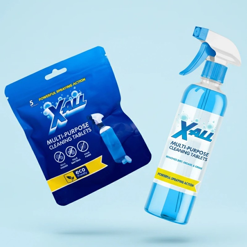X-ALL Multi-Purpose Cleaner - Spray Bottle and 5x Cleaning Tablets. FREESHIP gallery