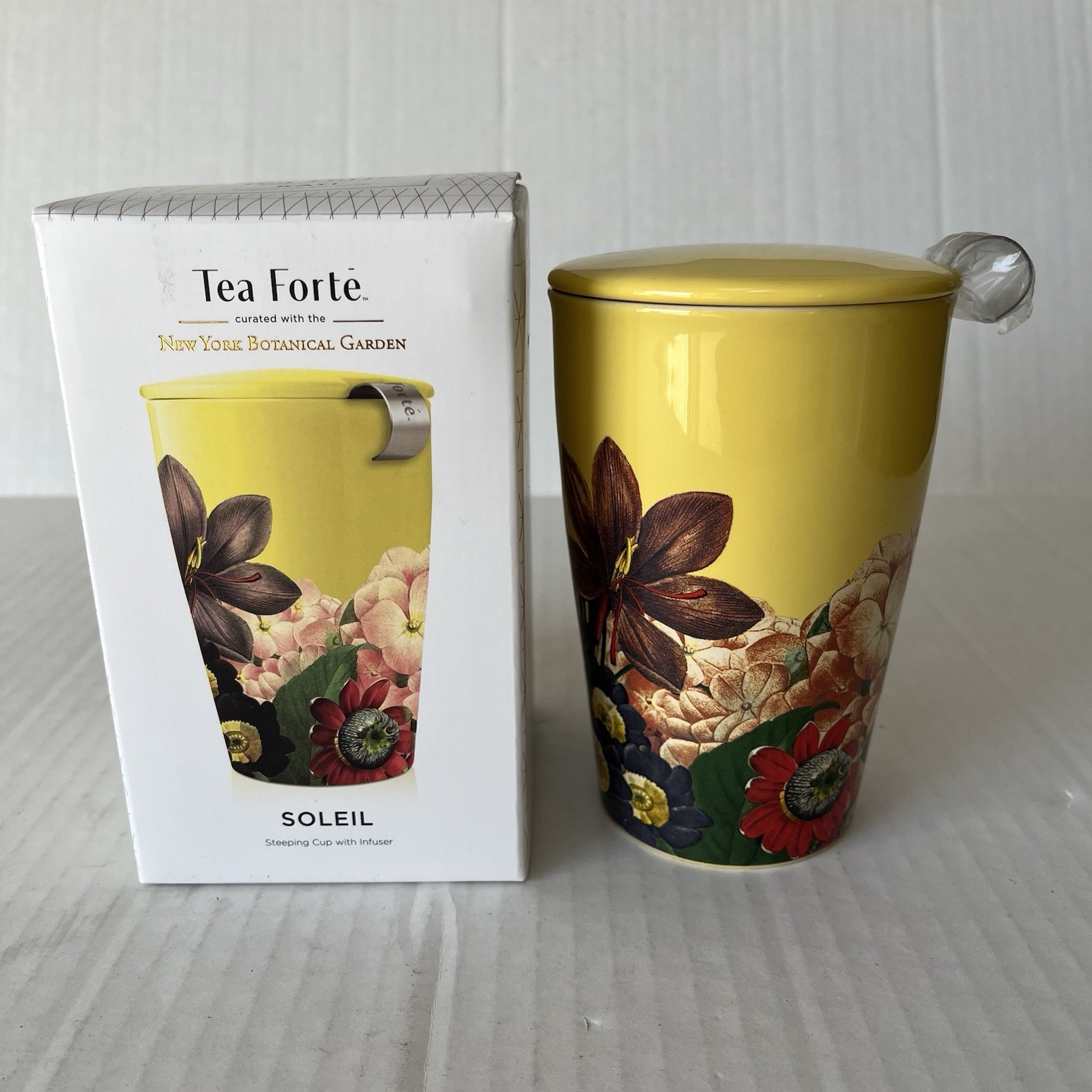 Tea Forte Soleil Tea Steeping Cup with Infuser New York Botanical Garden Tea Mug gallery