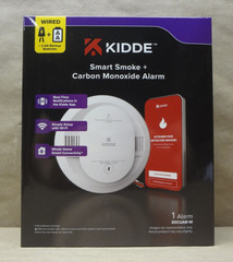 Kidde 30CUAR-W Hardwired Smart Smoke & Carbon Monoxide Detector, AA Batt. Backup
