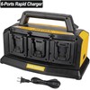 6-Port DCB104 Fast Charger For DEWALT 20V/60V Lithium DCB205 DCB206 XR Battery gallery