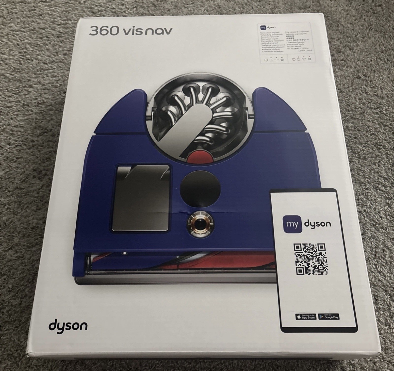 DYSON 360 VIS NAV ROBOT VACUUM - BLUE/NIckel gallery