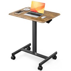 Adjustable Height Mobile Laptop Standing Desk with Wheels – Sit to Stand Desk