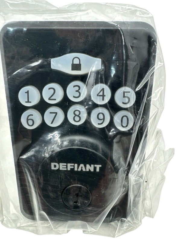 Defiant Keypad Deadbolt Matte Black Electronic Lock 1013 891 278 (OB) gallery