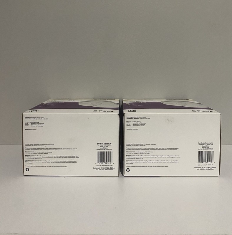 2x UNIVERSAL Combination Smoke & Carbon Monoxide Detector With Voice Alarm gallery
