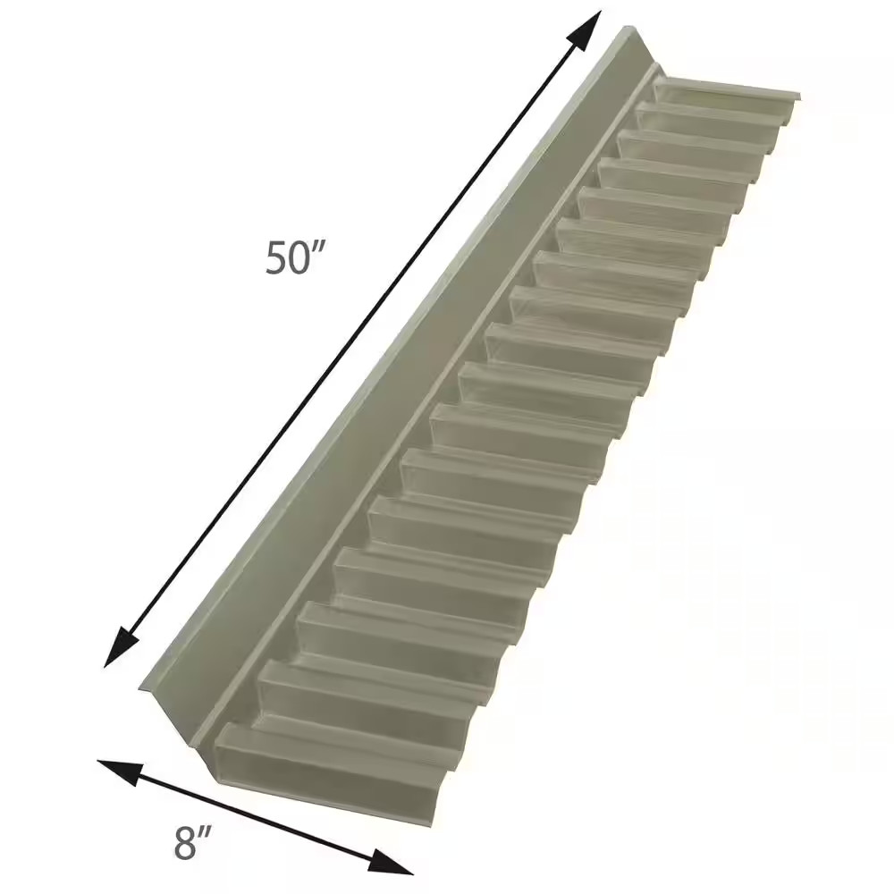 Suntuf Roof Panel 4 Ft Solar Wall Connector Impact Resistant Polycarbonate Gray gallery