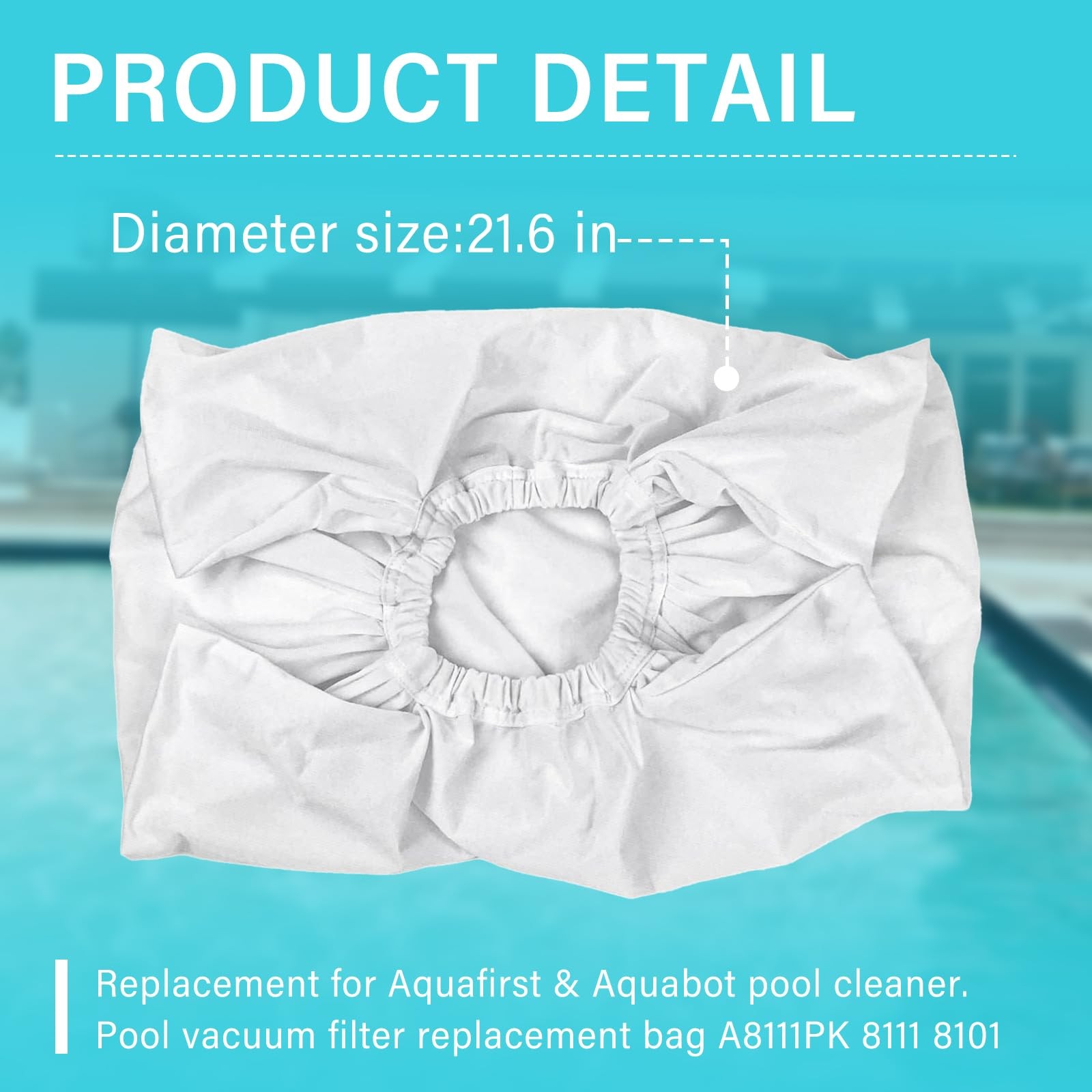 PROSOCOOL Pool Cleaner Filter Bag Replacement for Aquafirst & Aquabot Pool... gallery