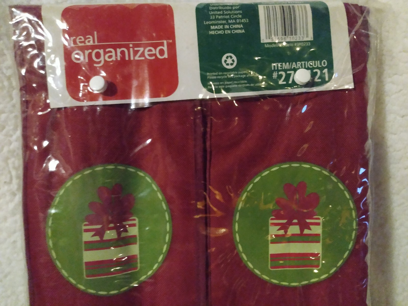 Real Organized Hanging Holiday Gift Wrapping Paper 20 Roll Organizer gallery