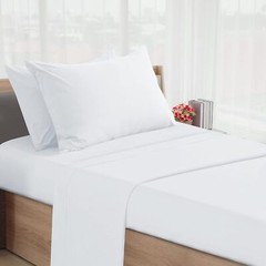 4 Piece Cot Size Sheets Fitted Cot Sheet Set 30″x75″ for Camp Bunk/Guest Beds