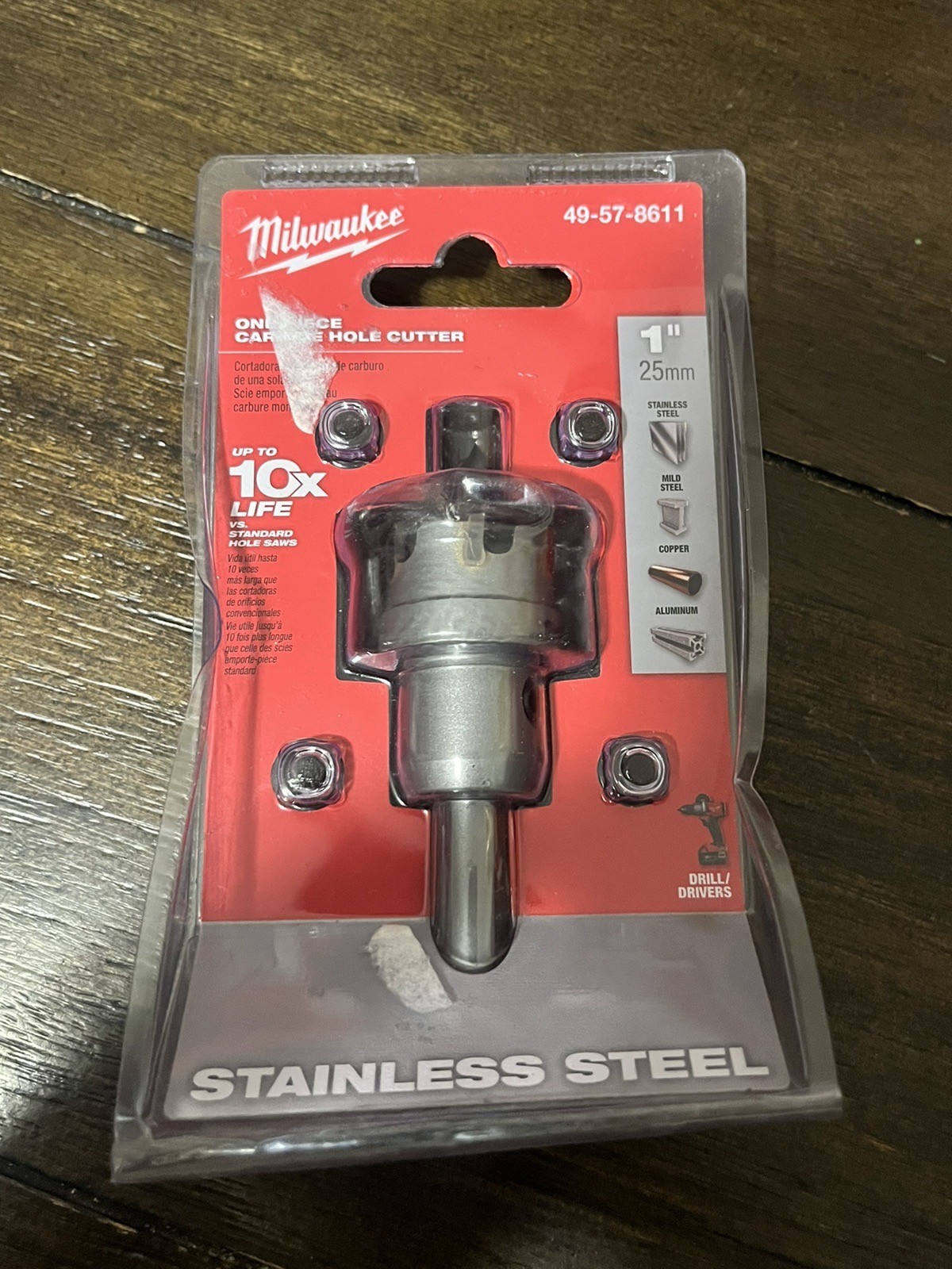 Milwaukee Tool 49-57-8611 1 In. One-Piece Carbide Hole Cutter For Stainless gallery