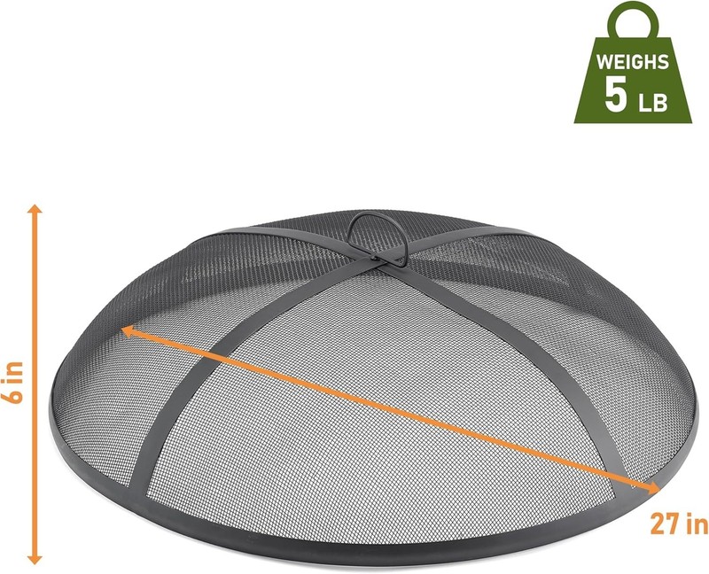 27 Inch Diameter Fire Pit Spark Screen, Strong Alloy Steel for Long Lasting Use gallery
