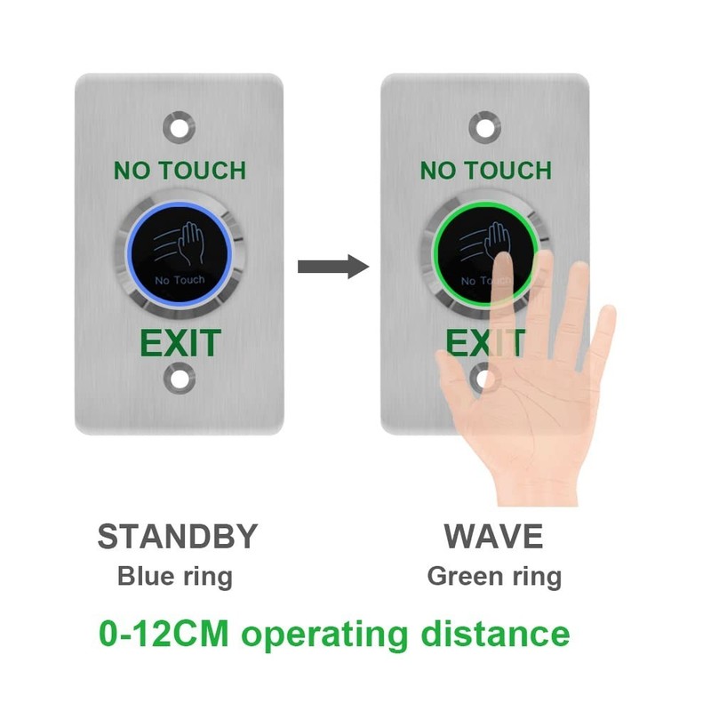 Touchless Activation Button Stainless Steel 12CM Distance for Convenient Use gallery