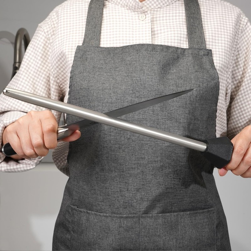 SHARPAL 12-Inch Extra Fine Diamond Sharpening Rod with Angle Guides for Knives gallery