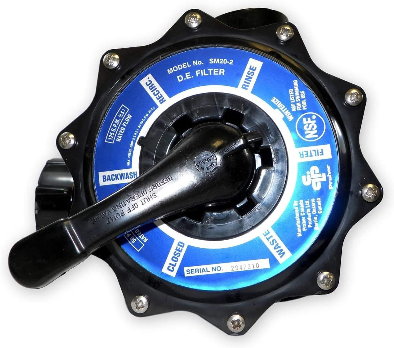 Zodiac A0553645 2-Inch Side Mount Multi-Port Valve Replacement Kit for Zodiac Ja gallery