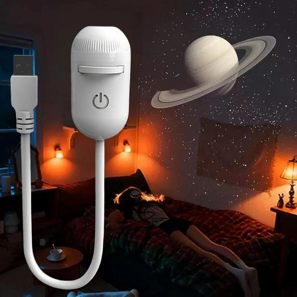 Starry Sky Aurora Galaxy Projector Night Light HD 360° Rotating LED Mood Lamp gallery