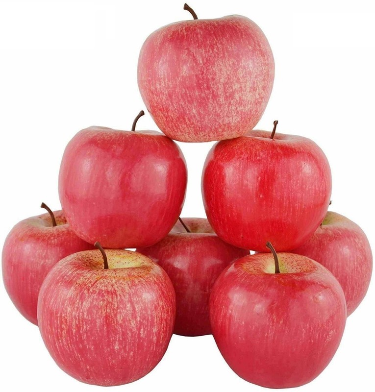 6Pcs Artificial Apples Fake Simulation Fruit Kitchen Party Wedding Home Decor US gallery