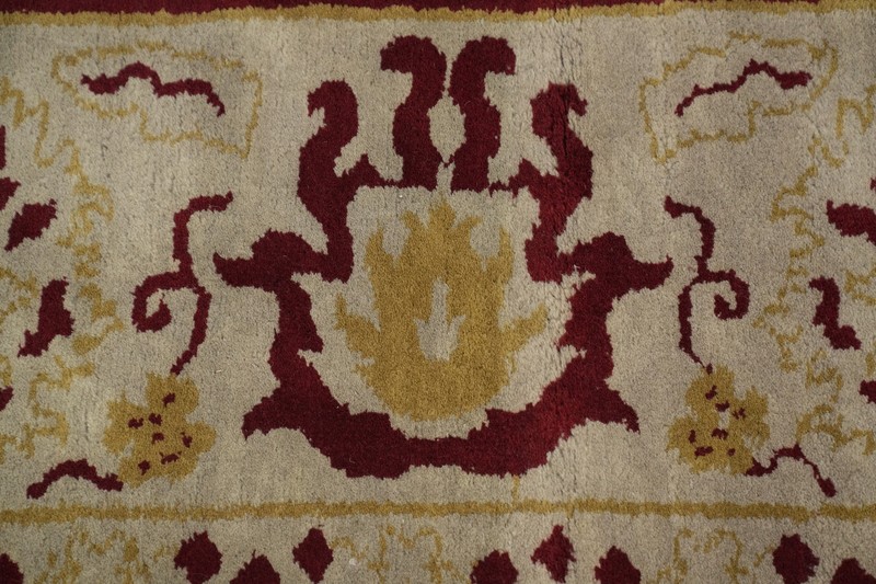 All-Over Pattern Red Floral Oushak Oriental Area Rug 9x11 ft Hand-knotted Carpet gallery