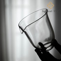 Highly Transparent Glass Fairness Cup 280ml 9.4oz Tea Dispenser Chinese Tea Set