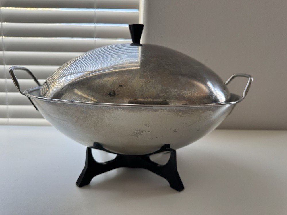 Farberware Electric Wok Model 303 with Lid & Steamer Tray – Tested Works