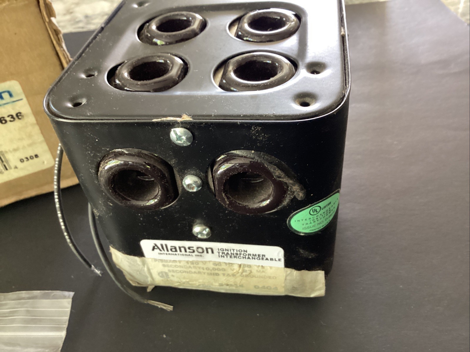 NEW OEM Allanson 421-BT636 Oil Ignition Transformer 23 mA 120 V 60 Hz Free Ship gallery