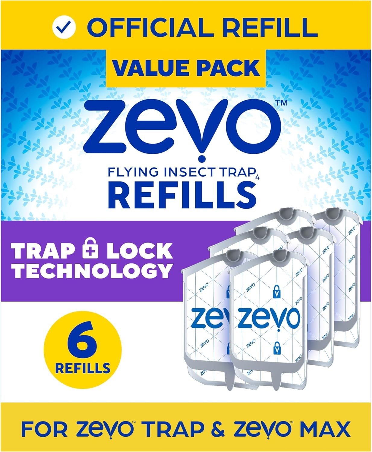 Zevo Flying Insect Trap Refill Cartridges -Easy to Use (6 Refill Cartridges) gallery