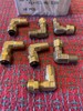 Parker 169P-4-2 1/4" Compression X 1/8" Mnpt Brass 90 Degree Elbow 7pc gallery