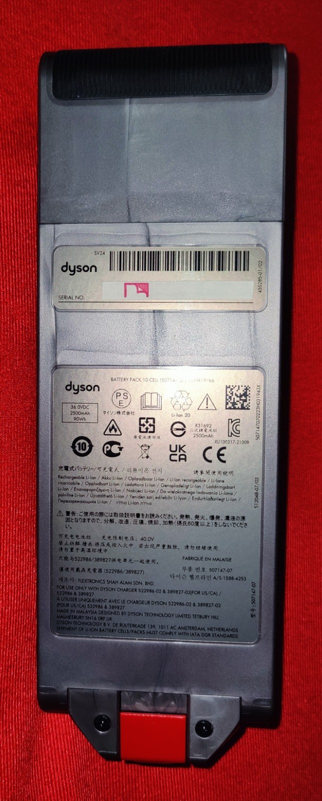 🔥 GENUINE OEM DYSON GEN5OUTSIZE DETECT SV23 SV24 BATTERY 507147-07 972382-03 🔥 gallery