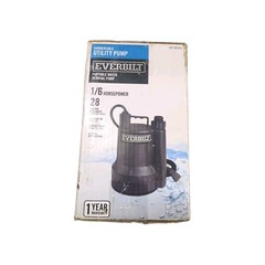 Everbilt SUP54-HD 1/6hp Plastic Submersible Utility Pump (C5) Untested