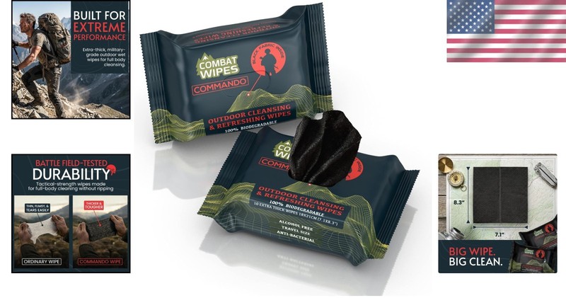 Thick & Ultralight Unscented Cleansing Wipes – Perfect for Camping & Hunting gallery