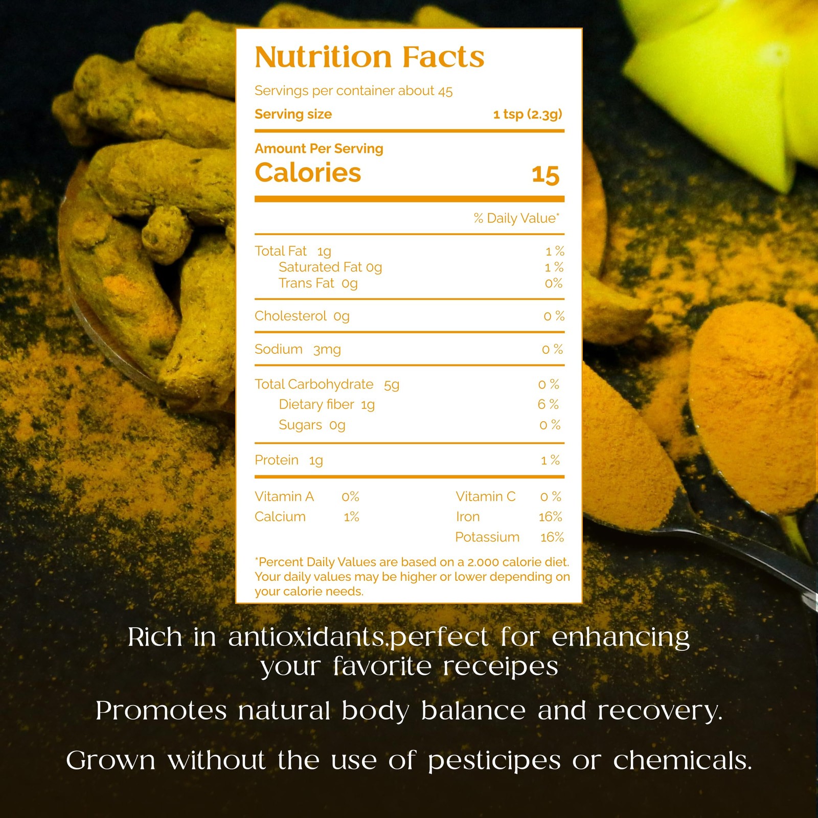 Organic Pharmacist Turmeric Curcumin Powder Curcuma Longa Supplement Turmeric gallery