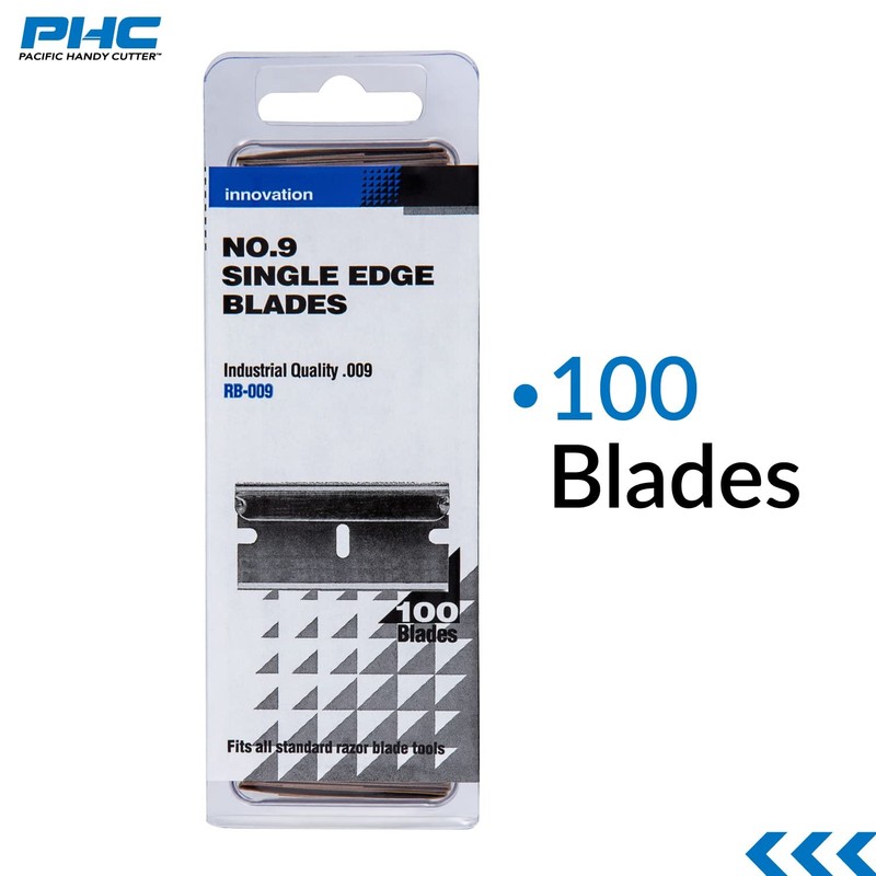 Stainless Steel Replaceable Blades for Box Cutters, Standard Single-Edged Indust gallery