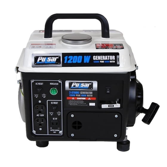 Pulsar 1,200W Carrying Handle, PG1202SA Gas-Powered 1200w, Black/White gallery