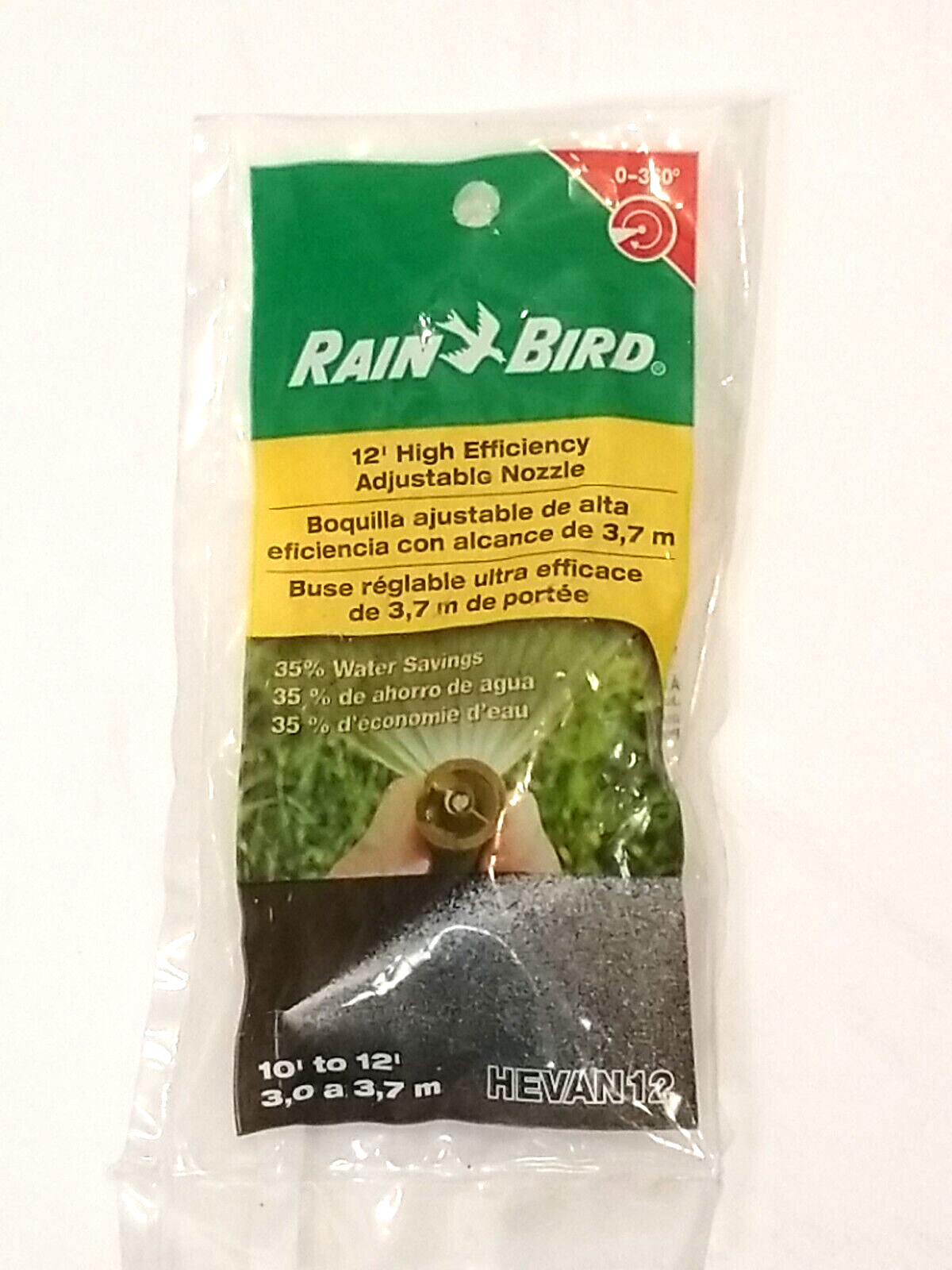New Rain Bird 10' to 12' High Efficiency Adjustable Spray Head Nozzles- Lot of 8 gallery