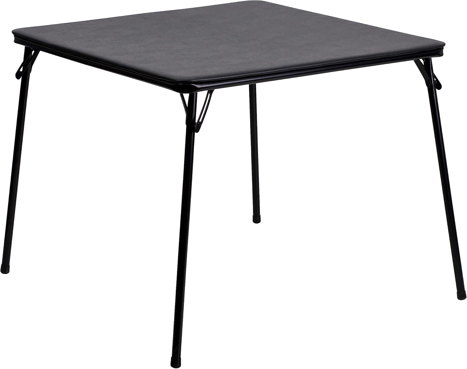 Madelyn 33.5" Square Folding Multipurpose Card Table with Padded Vinyl Top gallery