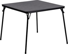 Madelyn 33.5″ Square Folding Multipurpose Card Table with Padded Vinyl Top