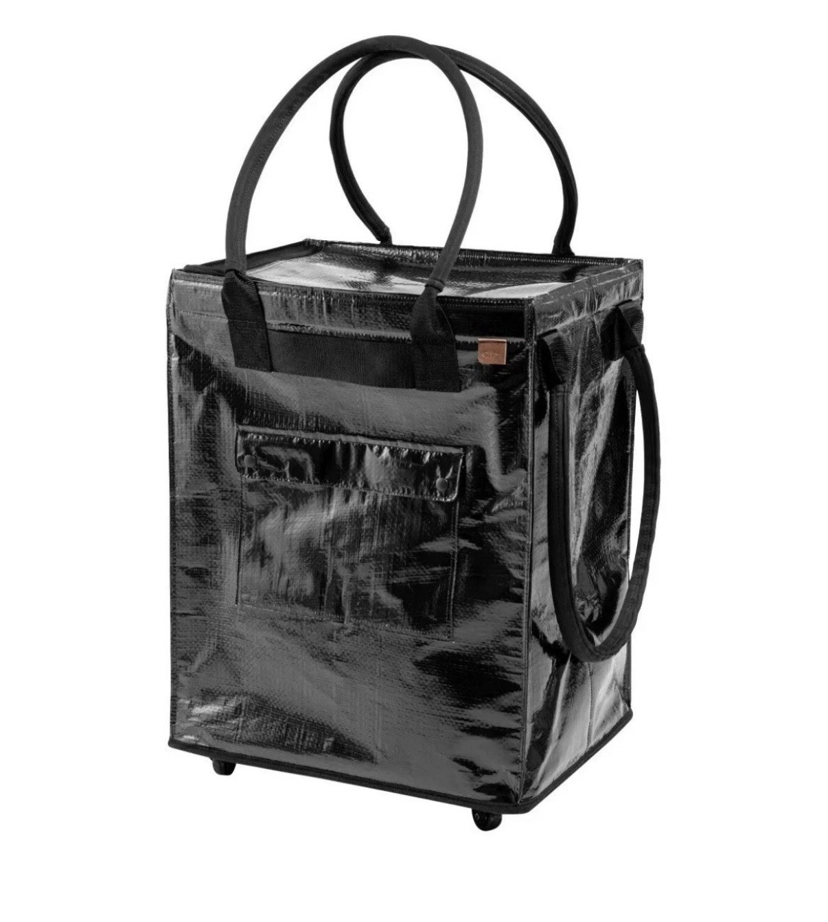 CleverMade Rolling Laundry Hauler 90L Black Foldable Utility Cart gallery