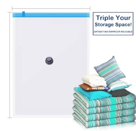 5 Pack Extra Jumbo Vacuum Storage Bags (51"x47"in Our Largest Size) Airtight gallery