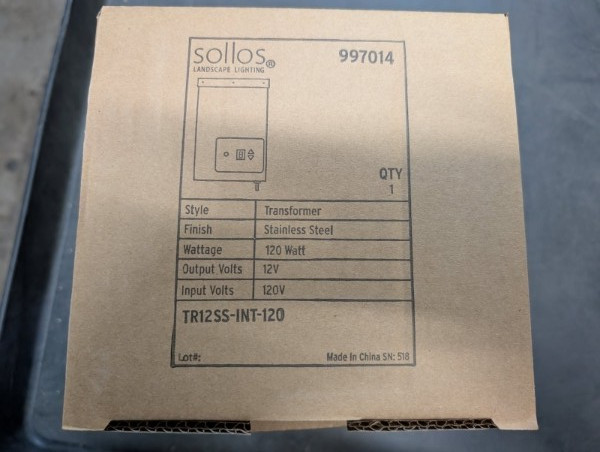 Sollos 120W Stainless Steel Transformer, 12V, Integrated Photocell and Timer gallery
