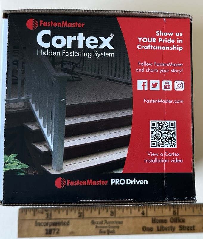 FastenMaster Cortex Hidden Fastening System: 224 screws, bits, plugs, Dark Gray gallery