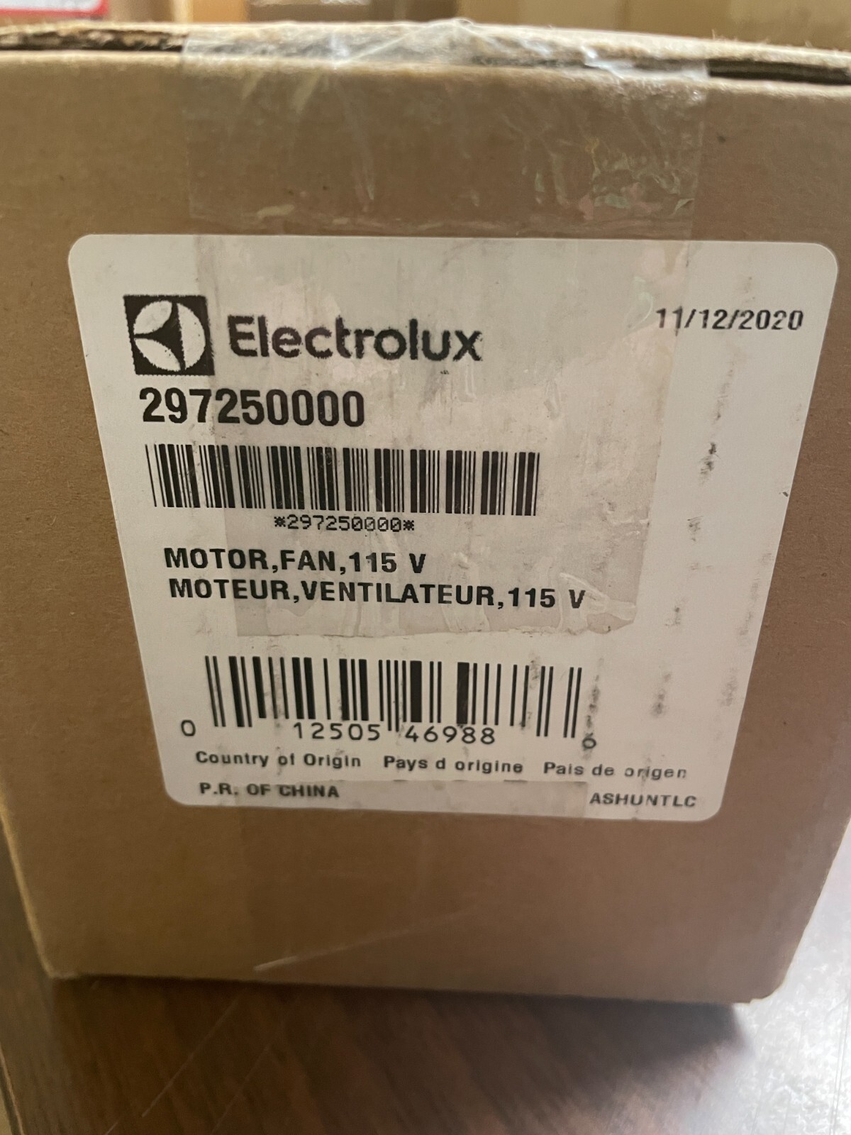 ELECTROLUX FRIGIDAIRE 297250000 REFRIGERATOR EVAPORATOR FAN MOTOR 115V gallery